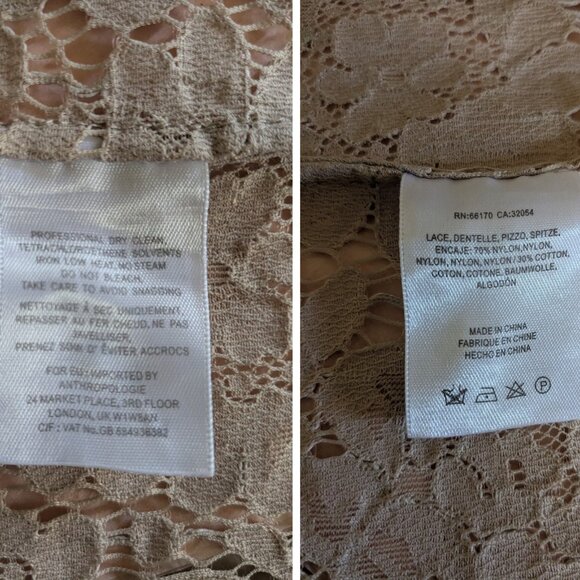 BHLDN Jenny Yoo Cleo Lace Shell Overlay Top NWOT - Picture 14 of 16